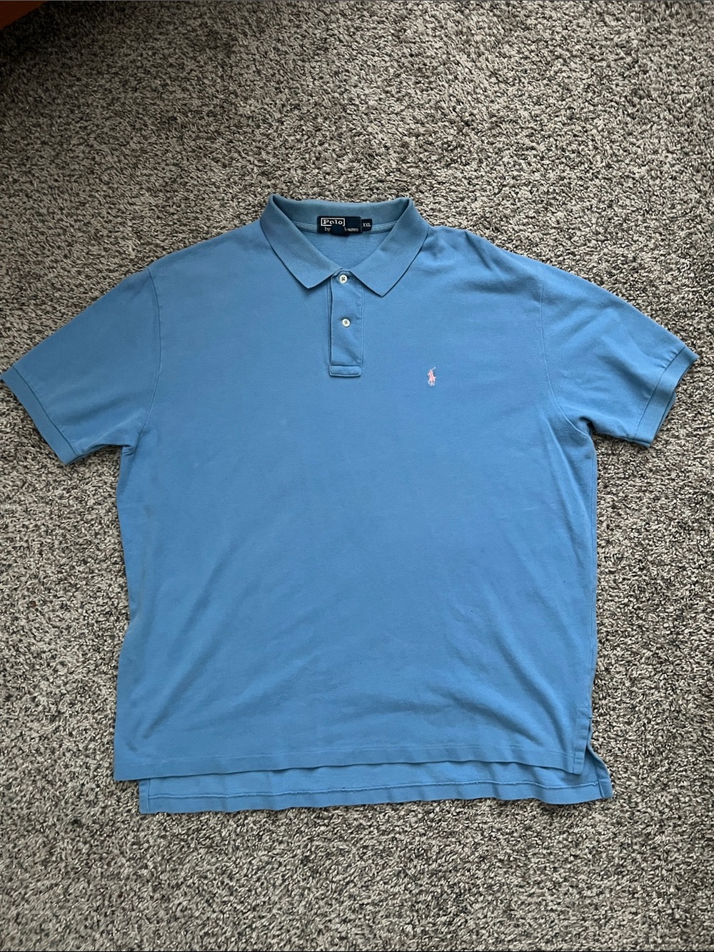 Polo by Ralph Lauren Light Blue Short-Sleeve Polo Size XXL